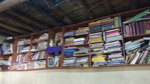 Books shelf at Girls Hostel